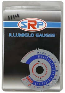 Suzuki GSXR 600 08-10 Reverse-Silver Style Illumiglo Gauges (Product Code # SRP1114)