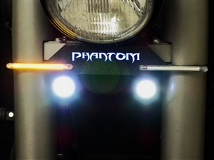HONDA VT750 PHANTOM 2007-Present LITE UP LOGO RAZOR TURN SIGNAL BARS WITH LED FOG LIGHTS