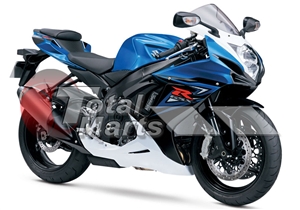 Motorcycle Fairings Kit - Suzuki GSXR 750 2011 Blue/White/Black Motorcycle Fairings