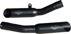 Black VooDoo Dual Exhaust for Kawasaki ZX14 (06-07) (Product code: VEZX14K6B)