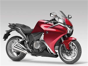 Red Honda VFR 1200 Motorcycle Fairings