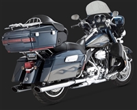 Harley Touring '95-'16 Chrome Twin Slash Exhaust