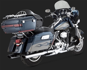 Harley Touring '95-'16 Chrome Twin Slash Exhaust