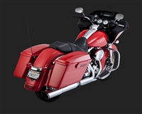 Harley Touring '10 Chrome Twin Slash Exhaust