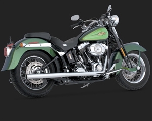 Harley Softail Chrome Duals Exhaust