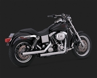 Harley Dyna Straightshots Original Chrome Exhaust