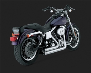 Harley Dyna Shortshots Original Chrome Exhaust