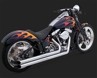 Harley Softail Chrome Longshots HS Exhaust