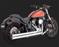 Harley Softail Chrome Big Shots Long Exhaust