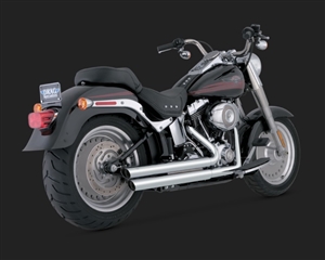 Harley Softail Double Barrel Staggered Exhaust