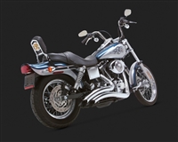 Harley Dyna Big Radius 2-Into-2 Chrome Exhaust