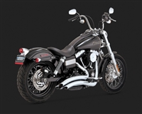 Harley Dyna Big Radius 2-Into-2 Chrome Exhaust