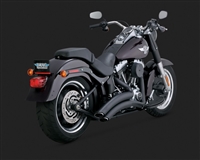 Harley Softail Black Super Radius Exhaust