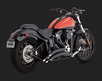 Harley Softail Black Big Radius 2-Into-2 Exhaust
