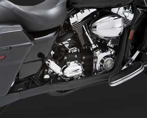 Harley Touring Black Dresser Duals Head Pipes