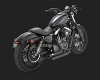 Harley Sportster 04-'13 Black Shortshots Exhaust