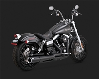 Harley Dyna Pro Pipe Black Exhaust