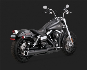 Harley Dyna Pro Pipe Black Exhaust