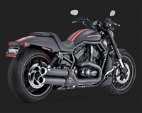 Harley V-Rod Black Widow Slip On Exhaust