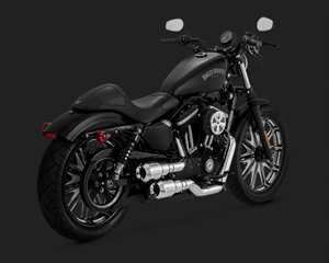 Harley Sportster Chrome Hi-Output Grenades Exhaust