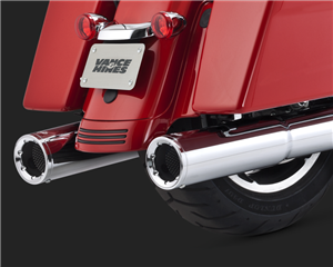 Harley Touring Hi-Output Slip On Chrome Exhaust