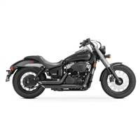 Vance & Hines Shortshots Staggered for Honda VT750 Black Finish