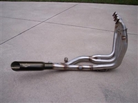 VooDoo Exhaust 4 into 1 Natural Finish Pipes w/ Black Muffler Suzuki GSXR 1300R Hayabusa (99-Present)