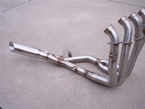 VooDoo Exhaust 4 into 1 Natural Finish Pipes w/ Polished Muffler Suzuki GSXR 1300R Hayabusa (99-Present)