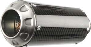 HOTBODIES Honda CBR250R 2011-2013 MGP Exhaust Slip On Carbon Fiber Can Stainless End Cap