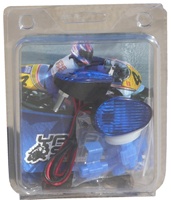 Honda CBR 600RR (2003-Present); 1000RR (2004-2007); F4I (ALL YEARS) Blue Flush Mount Turn Signals (Product Code: YNSK-TS01B)