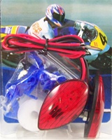 Honda CBR 600RR (2003-Present); 1000RR (2004-2007); F4I (ALL YEARS) Red Flush Mount Turn Signals (Product Code: YNSK-TS01R)