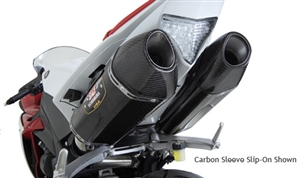 Yamaha R1 2009-2014 Dual Yoshimura Carbon Fiber w/ Carbon Tip R-77 3/4  Exhaust System
