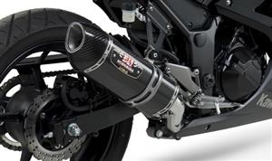 Kawasaki Ninja 300 2013-Present Yoshimura Carbon Fiber w/ Carbon Tip R-77 Slip On Exhaust