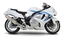 Suzuki GSXR 1300 Hayabusa 2008-Present Yoshimura Dual Polished w/ Stainless Tip TRC Slip On Exhaust