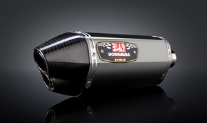 Suzuki GSXR 600 750 2011-Present Yoshimura Polished w/ Carbon Tip R-77D Full Exhaust System