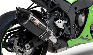 Kawasaki ZX10R 2011-Present Yoshimura Carbon Fiber w/ Carbon Tip R-77D Slip On Exhaust