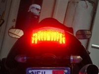 KAWASAKI ZX-10R (04-05) CLEAR INTEGRATED TAIL LIGHT. (Product code: YTL-0070IT)