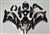 Motorcycle Fairings Kit - 2016-2020 Kawasaki ZX10R Black/Metallic Red Custom Fairings | ZX106203