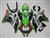 Motorcycle Fairings Kit - 2016-2020 Kawasaki ZX10R Black/Green Custom Fairings | ZX106204