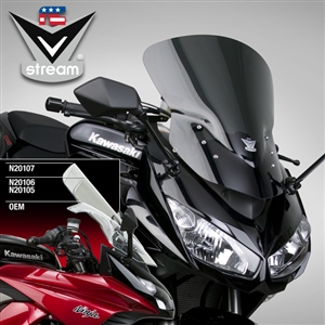 Kawasaki Z1000SX Ninja 2011-2012 Windscreen Sport/Tour V-Stream by National Cycle