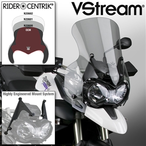 Triumph Tiger 800 / 800XC 2010-2012 Windscreen Sport/Tour V-Stream by National Cycle