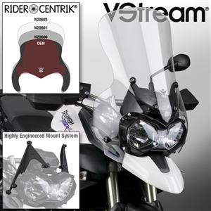 Triumph Tiger 800 / 800XC 2010-2012 Windscreen Touring V-Stream by National Cycle