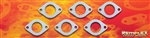 PN 4006 -- DIESEL REMFLEX® HD CUMMINS ENGINE  Exhaust Manifold Gasket Set 1-3/4 Port Size 2 Bolt Holes 3-1/16" Spacing Fits: 8.3L & 9L Years 2006-2010 Cummins PN3937479 & Case IH #84368103 6 Piece Set