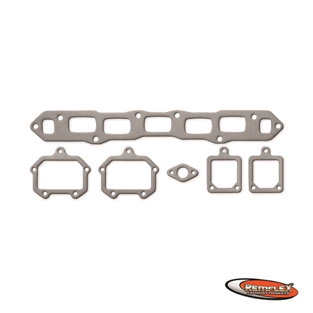 PN 7009 -- Toyota Land Cruiser - L6 3.9L "F" ('68-'74), 4.2L "2F" ('75-'87) Combination Intake and Exhaust Manifold Gasket (Set Includes EGR & Heat Riser Gaskets), 6 Piece Set
