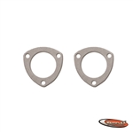 PN 8001 -- 2-1/2” Collector Flange, 3 Bolt Holes, 3-1/32" Bolt Hole Spacing, 2/Set