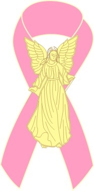 Angel Awareness Ribbon PIn - Pink