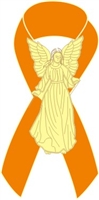 Angel Awareness Ribbon PIn - Orange