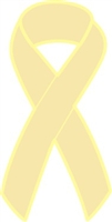 Childhood Cancer Awareness Ribbon Pin - Gold