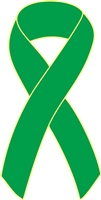 Kidney Cancer Awareness Ribbon Pins - Kelly Green