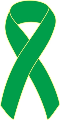 Kidney Cancer Awareness Ribbon Pins - Kelly Green